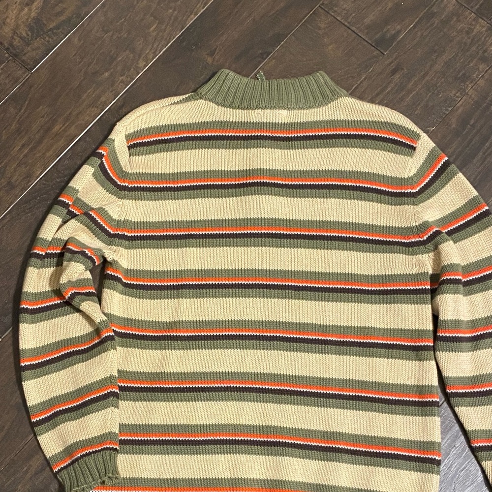 Lands End stripped cotton pullover Sweater - Picture 5 of 10